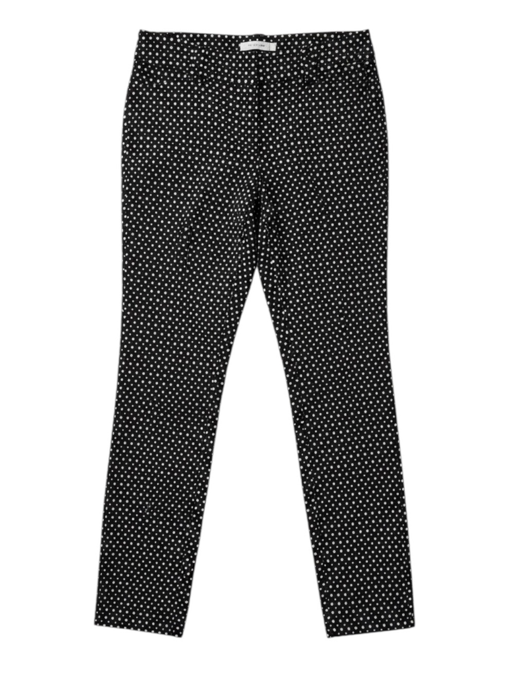 Ricki's Slim Fit Cropped Ankle Pants Slant Pocket Stretch Fit Black White Size 2 - Picture 2 of 16